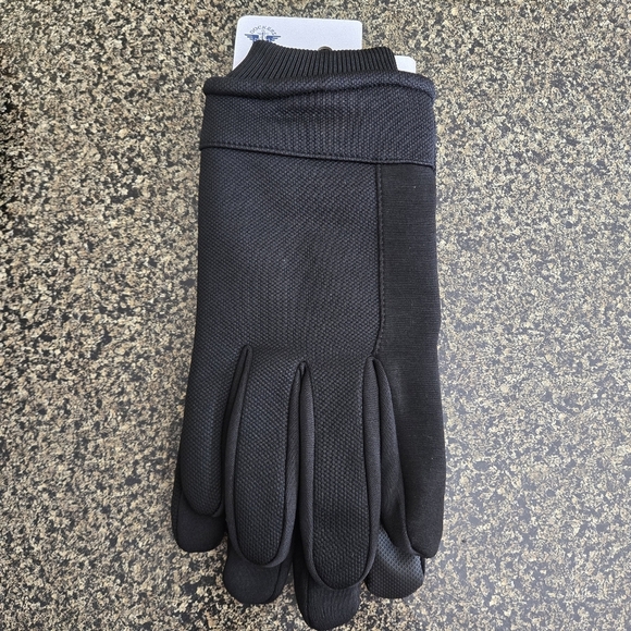 DOCKERS Levi Men's XL Black Fabric Gloves With Smartphone Touchscreen Capability - Picture 3 of 11